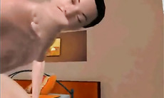 3d anime gay poking from behind