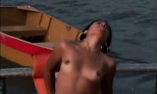 Exposed Latina Babe Blowjob and hardcore fuck at the boat