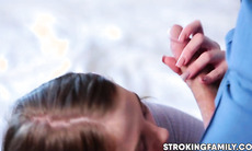 StrokingFamily.com - A stepdaughter blackmails her step daddy to fuck her silly