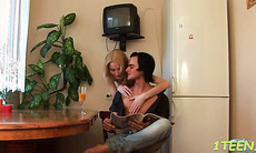 Naked teen russian bimbo Auburn doesn't mind fucking