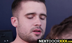 NextDoorXXX.com - Great looking hunk rides his lover's long and thick dick in a passionate session