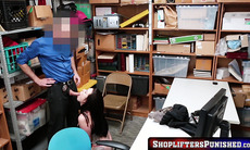 ShopliftersPunished.com - Inked young thief fucked roughly and creampied deep in her hairy pussy