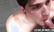 LecheLatinos.com - Twink anticipates my cum while deepthroating my dick