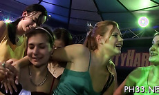 Group sex wild patty at night club