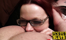 UKSubSluts.com - Redhead sub loves rim jobs and hard cock riding