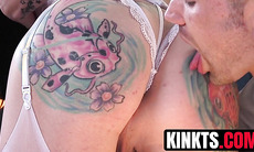 Hung Morgan Bailey torments perverted undertaker Will Havoc