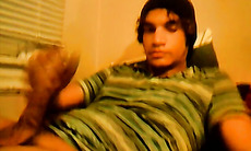 18yo homo Tristan Hollister tugs big dick before cumshot