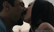 Sexy TS Khloe Kay rides her stepdad Draven Navarro after a bad date
