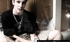 Butt buddies have dirty feet worshiping session in kitchen