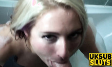 UKSubSluts.com - Kaz's pounding and doggystyle with jizz in mouth