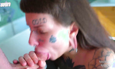 Marseline with jellyfish - hottest XXX porn blowjob!