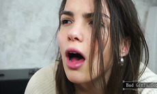 Watch this petite and pretty teen tease in lingerie on webcam for your viewing pleasure