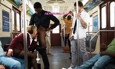 • Blonde Commuter Is Pounded in Public Train & Ends Up Fucked By Everyone