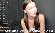 Sexy Tattooed Girl Dances in Lingerie on Webcam