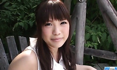 Sweet outdoor solo masturbation with Yuri Sato
